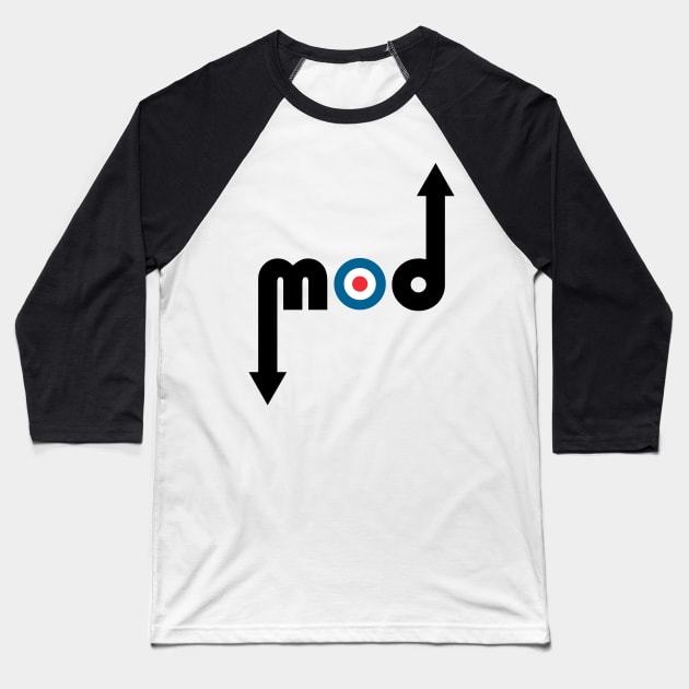 Mod Arrows Baseball T-Shirt by Skatee